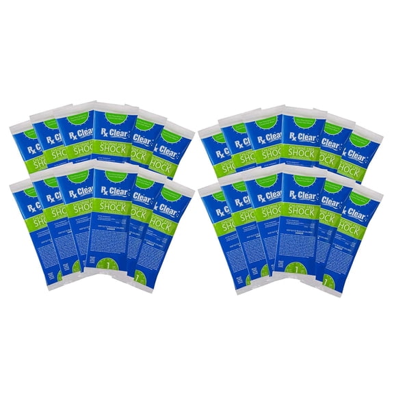 Rx Clear Chlorine Free Swimming Pool Shock, 1 lb, 48 Pack