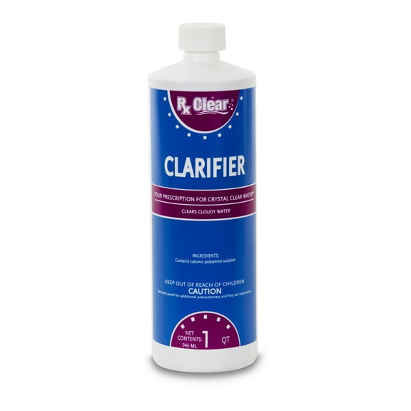 Rx Clear Clarifier Solution for Swimming Pools - 1 Qt Bottle