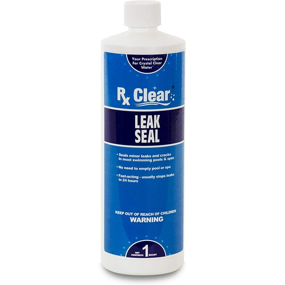 Rx Clear Leak Seal Liquid Swimming Pool and Spa Repair - 1 Qt