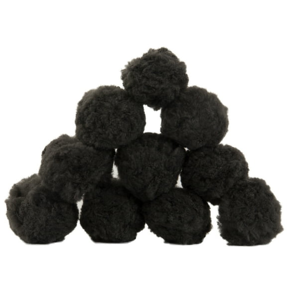 Rx Clear Luster Media Clarifier Filter Balls for Sand Filters, Black, 4 Packs