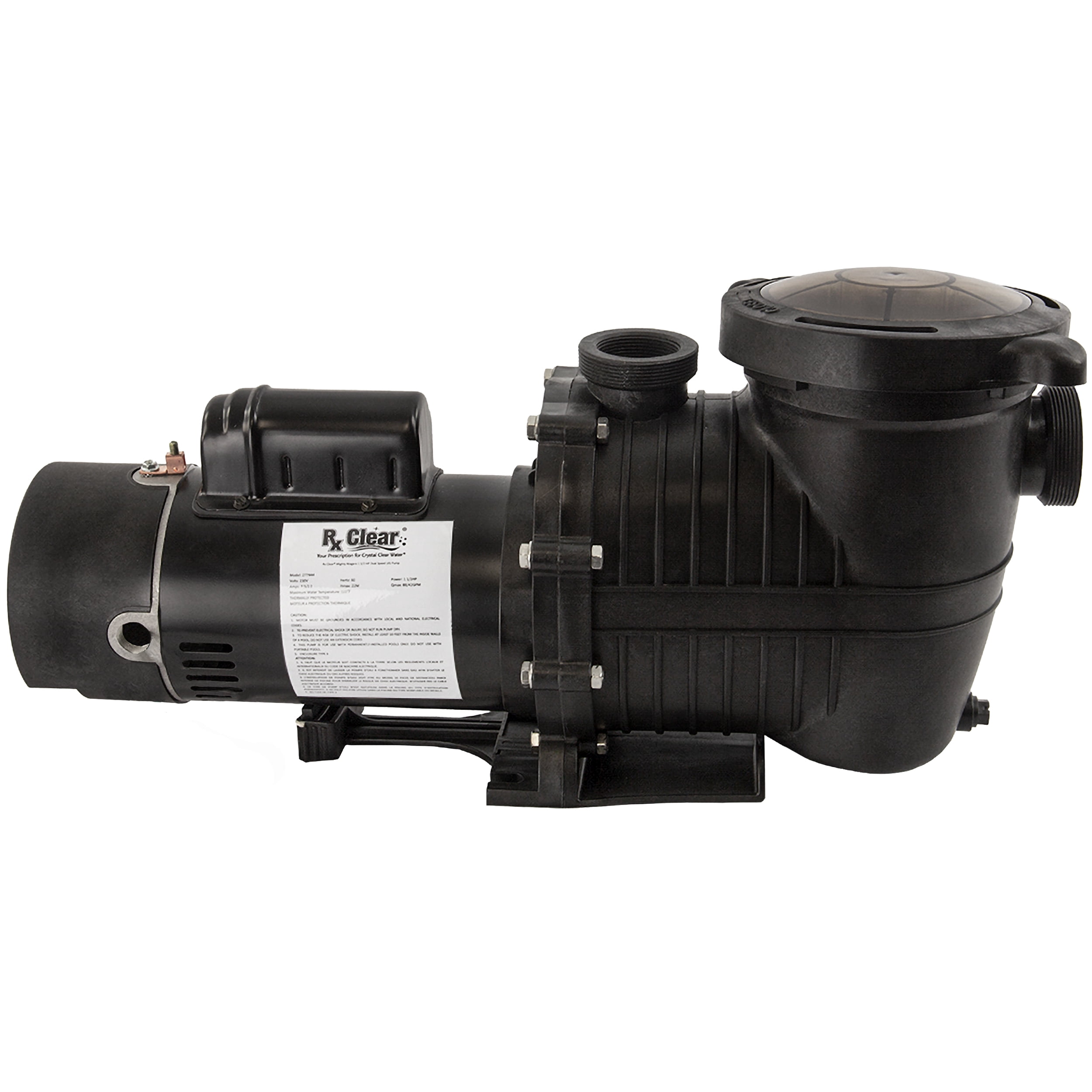 Rx Clear Mighty Niagara 1.5 HP Dual Speed Inground Swimming Pool Pump