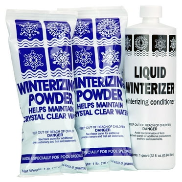 Rx Clear Non-Chlorine Winter Closing Kit, Winterizing Powder and Liquid, up to 20,000 Gallons