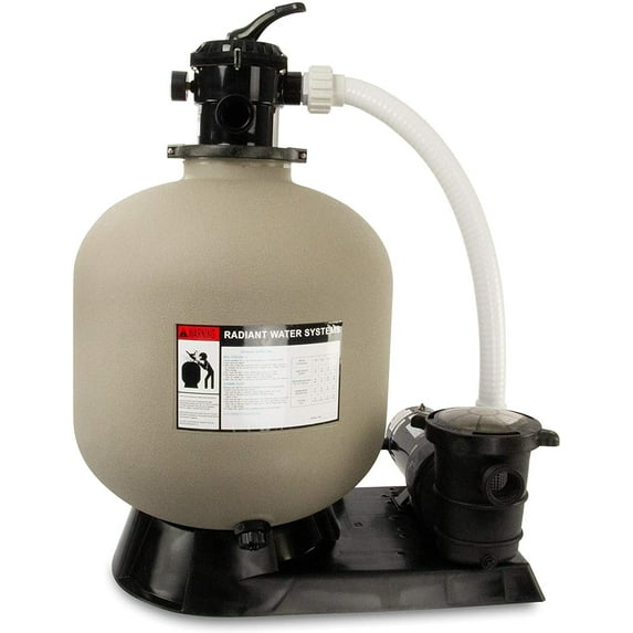 Rx Clear Radiant 22" Above-Ground Pool Sand Filter with 1.2 HP Extreme Force Pump