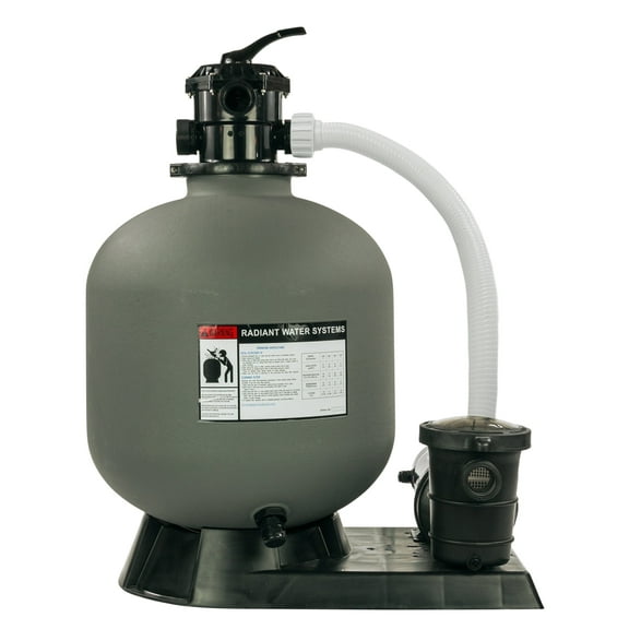 Rx Clear Sand Filter System with 1.2 THP Pump, Includes 5 Boxes of Black Luster, 22"