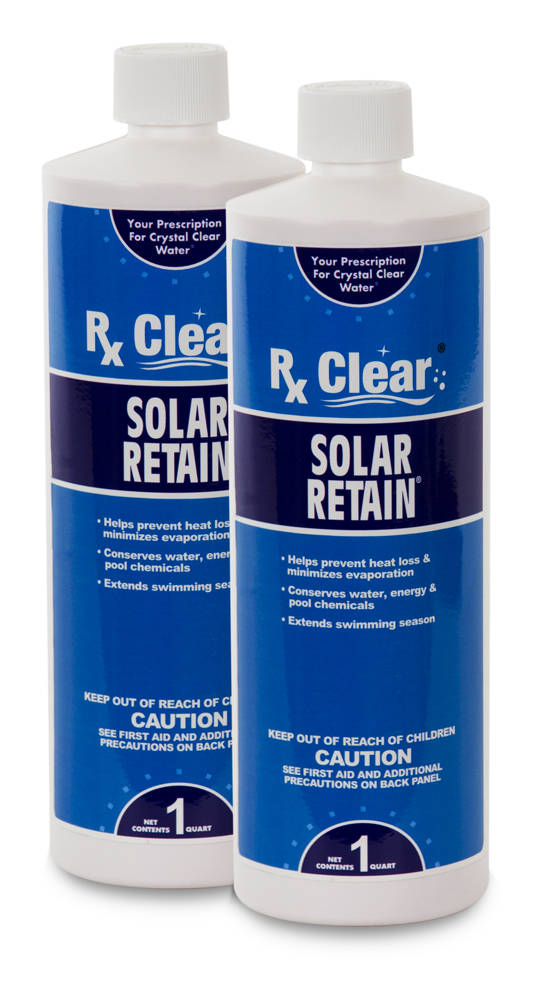 Rx Clear Solar Retain Liquid Solar Cover for Swimming Pools, 1 Quart, 2