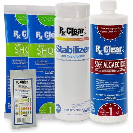 Rx Clear Spring Start-Up Pool Kit, For Opening Pools up to 15,000 Gallons