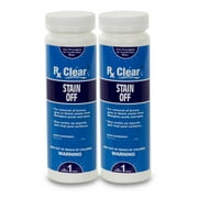 Rx Clear Stain Off Pool Stain Remover Liquid, 1 lb Bottle, 2 Pack