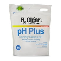 Rx Clear Swimming Pool pH Plus Increaser, Sodium Carbonate, Granular, 5 lbs