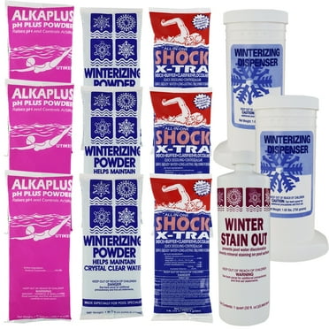 Rx Clear Winter Chlorine Closing Kit for Swimming Pools up to 45,000 Gallons