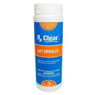 Rx Clear pH Minus Water Balancer for Swimming Pools, Granular Sodium Bisulfate, 3 lbs