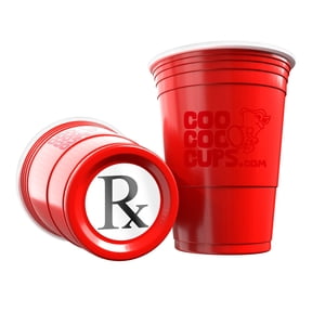 CooCoo Cups® 16oz "Rx" Party Cups - 50 Count