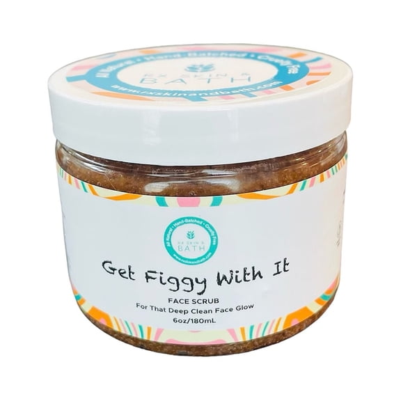 Get Figgy With It Exfoliating Body Scrub  All-Natural, Vegan, Pre-Shave Polish with Sweet Fig Scent  Surprise Inside with 1 Jar