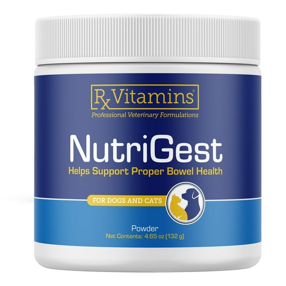 Rx Vitamins NutriGest Probiotics Powder for Cats and Dogs, 4.65 oz Bottle