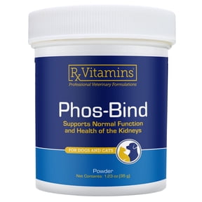 Rx Vitamins Phos-Bind Kidney Support Powder for Cats & Dogs, Phosphate Binder Supplement, 35g