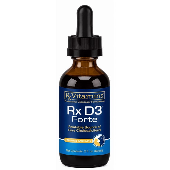 Rx Vitamins Rx D3 Forte for Dogs & Cats, 60-ml, 2 fl oz