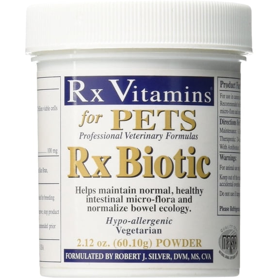 Rx Vitamins for Pets Rx Biotic Probiotic Dogs & Cat Supplement, 2.12-oz