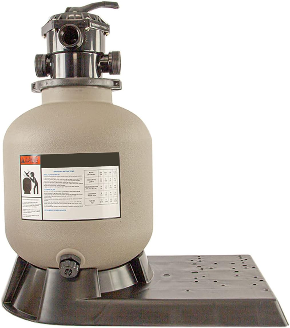 RxClear® 23" Inch Sand Filter for Above Ground Pools 280 lbs. Sand
