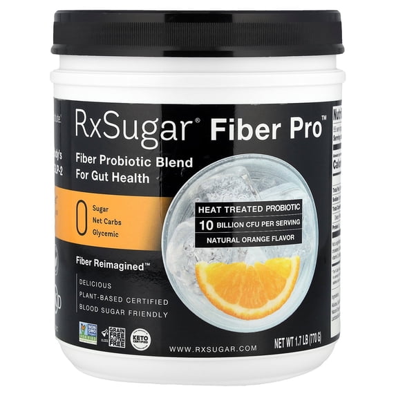 RxSugar Fiber Pro™, Natural Orange , 1.7 lb (770 g)