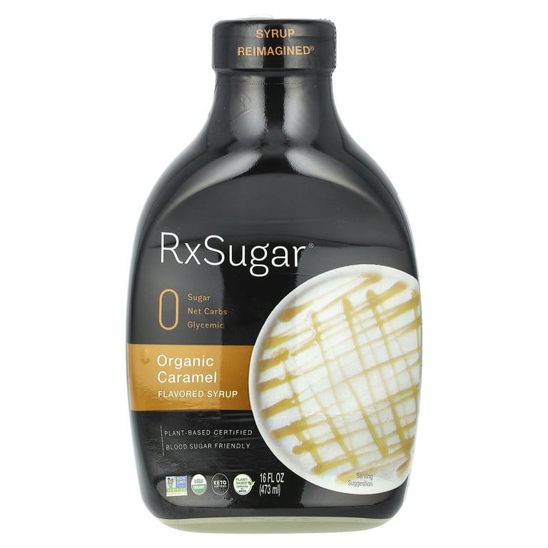 sugar s  RxSugar Organic Caramel Syrup, Sugar-Free, 16 fl oz