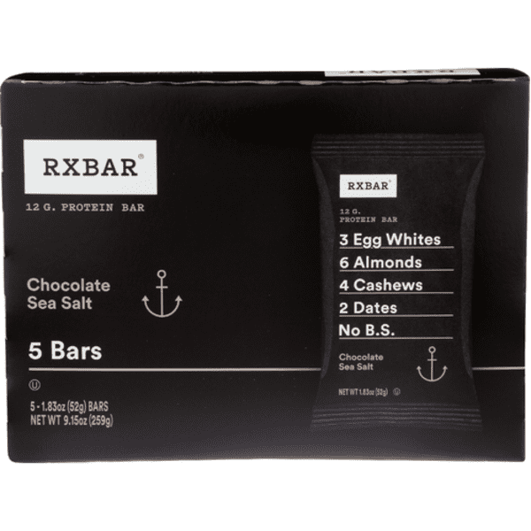 Rxbar Chocolate Sea Salt Protein Bar 5 Pack Case 1.8 oz