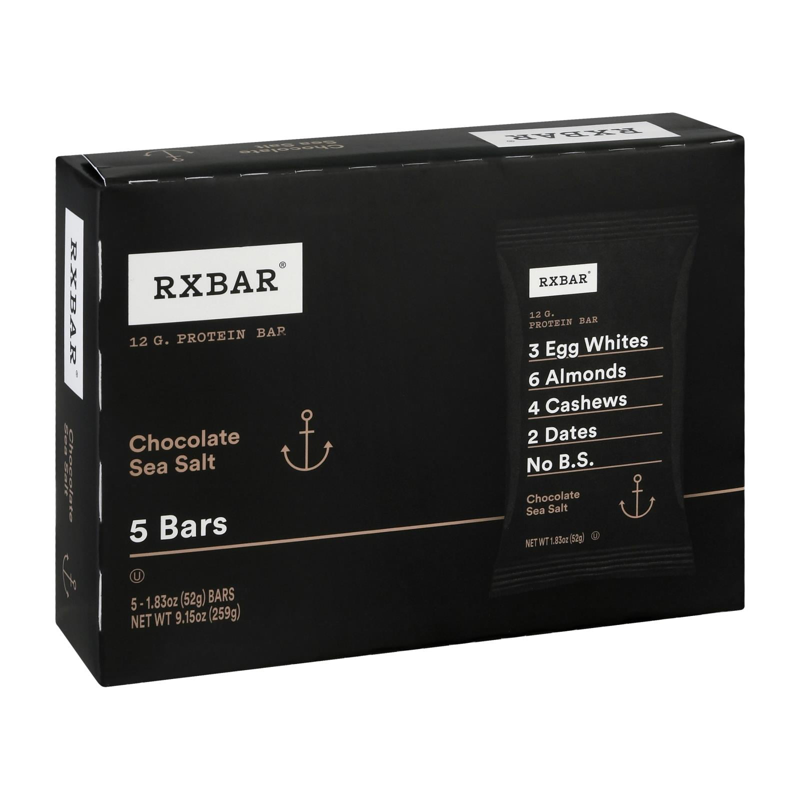Rxbar - Protein Bar Chocolate Sea Salt - Case of 6 - 5/1.83OZ - Walmart.com