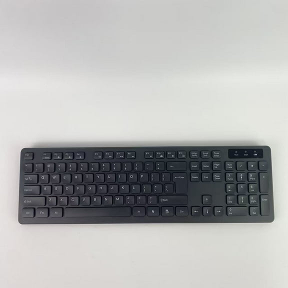 Rxuze Computer keyboards,2.4GHz Keyboard Quiet and Compact US Layout (QWERTY), Black, Modern