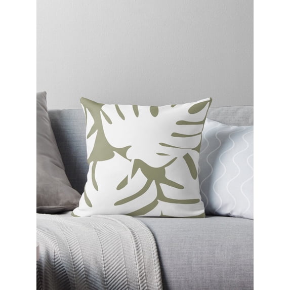Ryan; Abstract Ethnic Art Throw Pillow, Seamless Tribal Folk Embroidery & Mexican Aztec Geometric Pattern, Soft Durable Fabric for Boho Home Accent