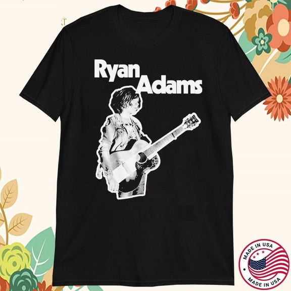 Ryan Adams ARTWORK black T-shirt Unisex All sizes short sleeve 70