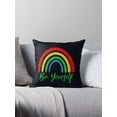 thumbnail image 1 of Ryan; Be Yourself Rainbow Pride Throw Pillow Cover 45x45cm – LGBTQ Equality Cushion for Inclusive Spaces, 1 of 7