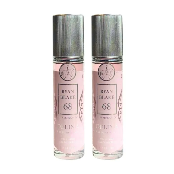 Ryan Blake 68 Delena Spray Perfume for Women, 1.0 fl oz | Long-Lasting Floral & Fruity Fragrance | Travel Size Eau de Parfum | Pack of 2