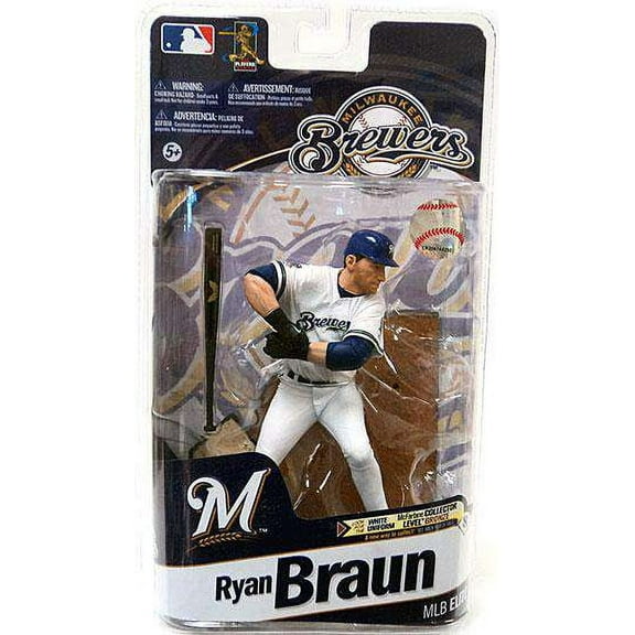 Ryan Braun Action Figure White Jersey Sports Picks 2011 Elite Series