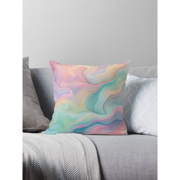 Ryan; Bright and Colorful Abstract Design Throw Pillow, Vibrant Boho Decor
