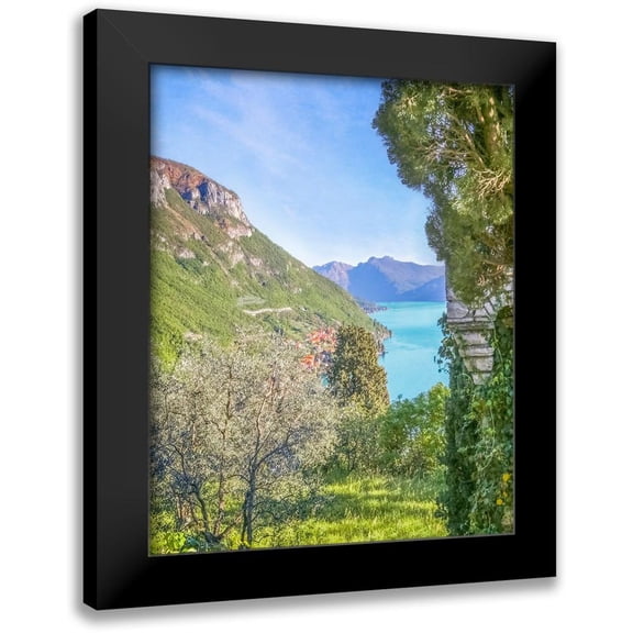 Ryan, Brooke T. 12x14 Black Modern Framed Museum Art Print Titled - Lago di Como View No. 1