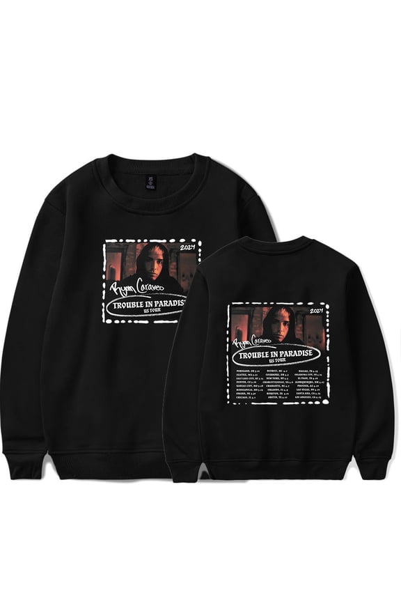 Ryan Caraveo Trouble In Paradise US Tour 2024 Sweatshirt Crewneck Sweater Unisex Fashion Long Sleeve