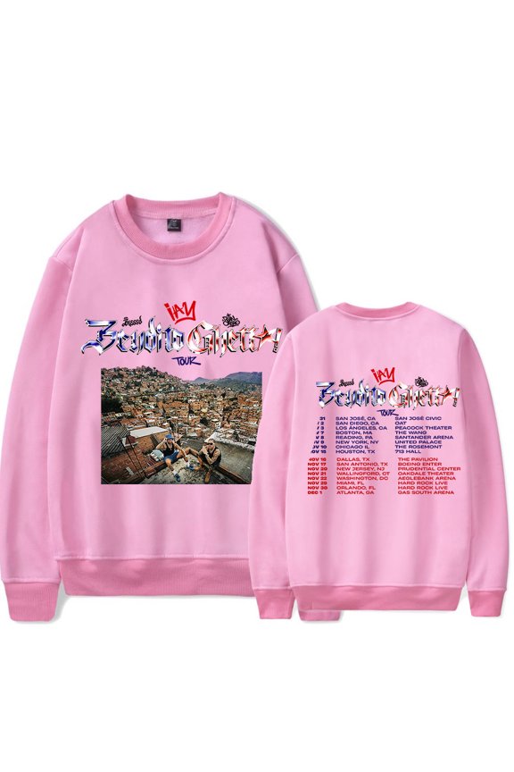 Ryan Castro Ay Bendito Ghetto Tour 2024 Crewneck Sweatshirt New Unisex Fashion Long Sleeve