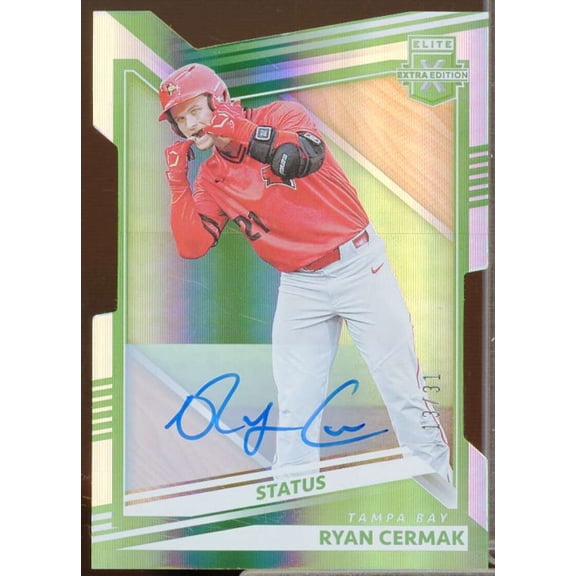 Ryan Cermak Rookie Card 2022 Elite Extra Edition Signatures Status Die Cut #71