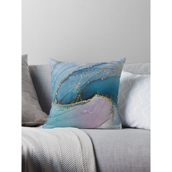 Ryan; Chic Pink Oriental Ethnic Seamless Pattern Throw Pillow – Elegant Decorative Cushion