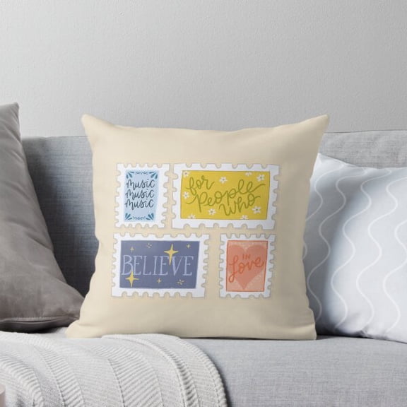 Ryan; Cultural Geometric Oriental Pattern Throw Pillow – Intricate Embroidered Look Design for Bohemian or Heritage Decor