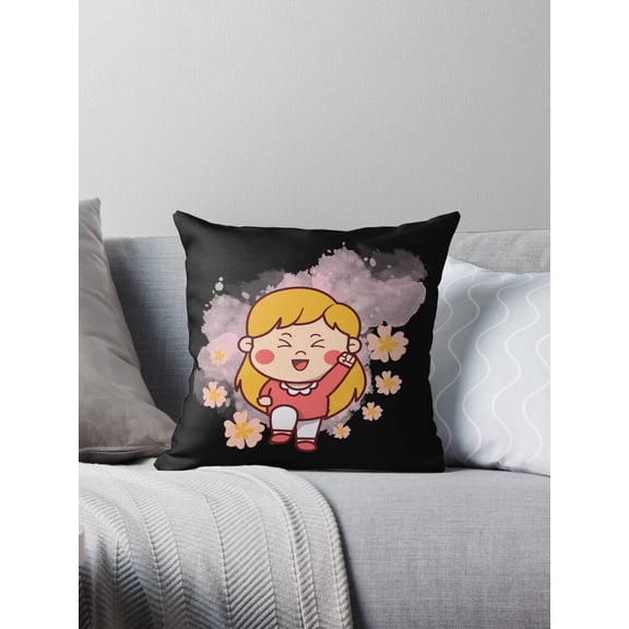 Ryan; Every Child Is An Artist Throw Pillow Cover 45x45cm, Inspirational Quote Themed Decorative Cushion Case for Creative Spaces and Kids Rooms