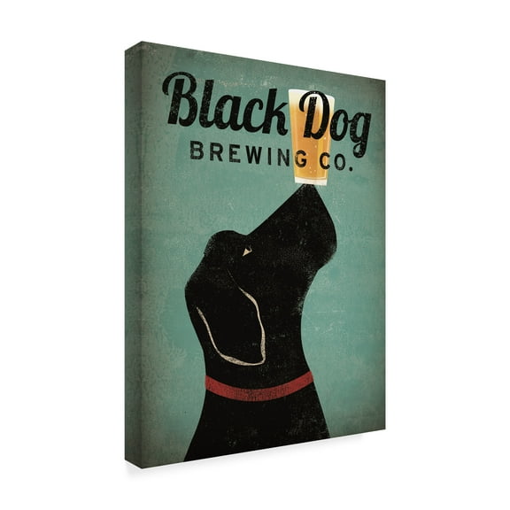 Ryan Fowler 'Black Dog Brewing Co V2' Canvas Art