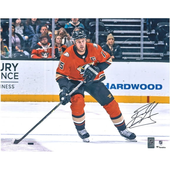 Ryan Getzlaf Anaheim Ducks Autographed 16" x 20" Orange Jersey Skating with Puck Photograph - Fanatics Authentic Certified