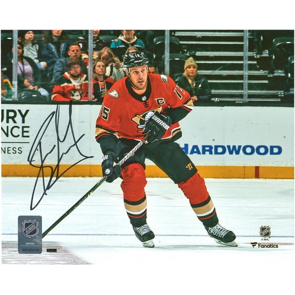 Ryan Getzlaf Anaheim Ducks Autographed 8" x 10" Orange Jersey Skating with Puck Photograph - Fanatics Authentic Certified