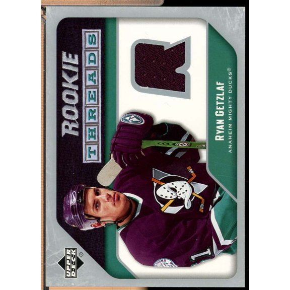 Ryan Getzlaf Rookie Card 2005-06 Upper Deck Threads Jersey #RTRG