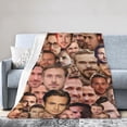 thumbnail image 1 of Ryan Gosling Collage Blanket Soft Warm Fleece Blanket for Sofa Office Car Camping Yoga Travel Throw Blankets 40"X30", 1 of 1