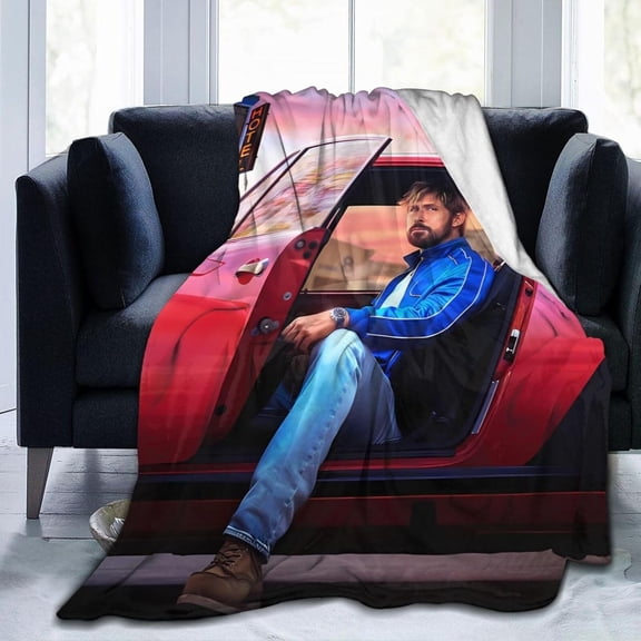 Ryan Gosling Fleece Blanket for Couch - Throw Blanket Lightweight Ryan Gosling Merch Super Soft Cozy Luxury Bed Blanket Microfiber and Throws for Sofa