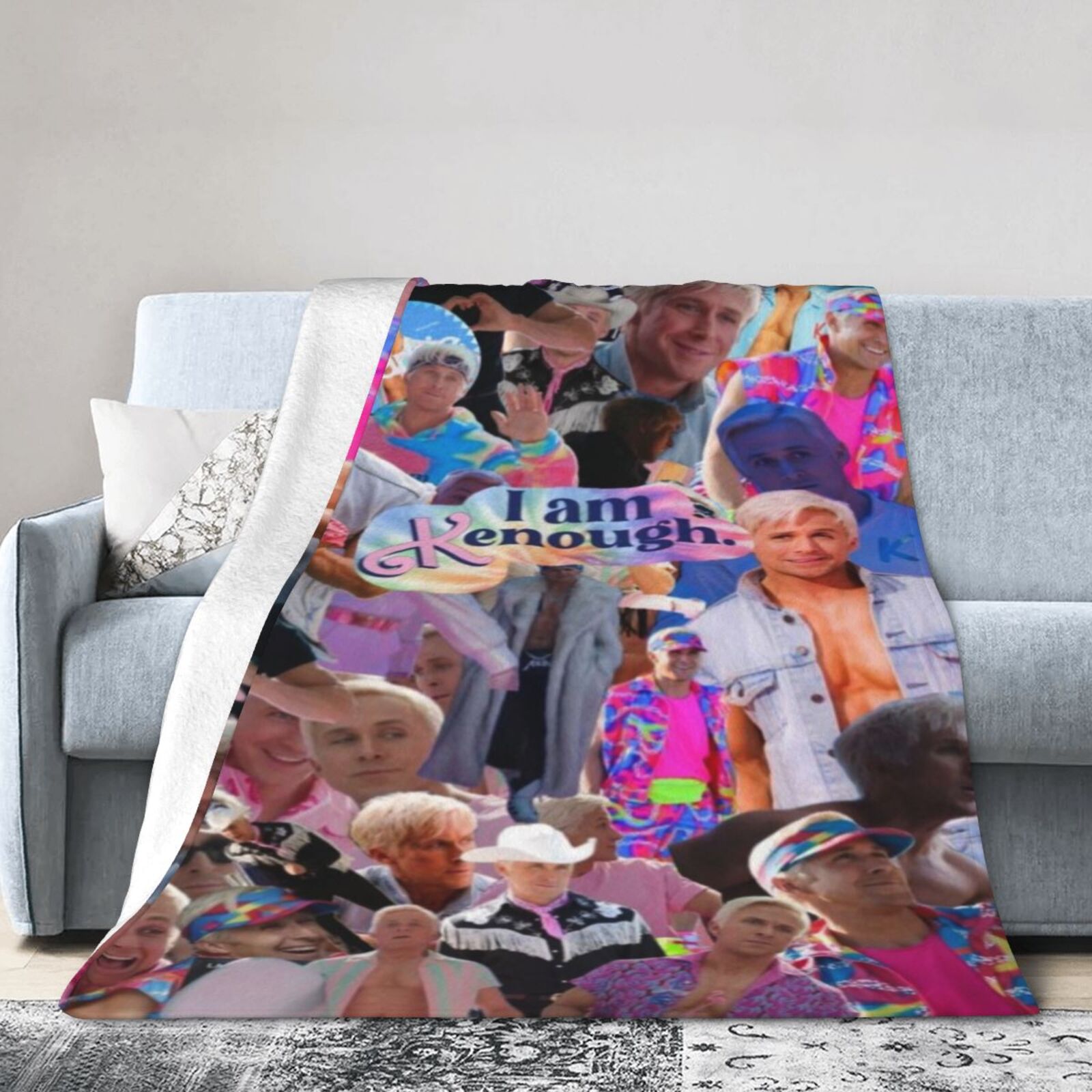 Ryan Gosling Throw Blanket - Super Soft Fleece, All-Season Cozy Blanket For Couch, Bed, Travel & Gifts