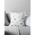 thumbnail image 1 of Ryan; Green Leaves Print 45x45cm Pillow Cover – Minimalist Botanical Theme for Living Room, Bedroom or Nature-Inspired Home Decor, 1 of 7