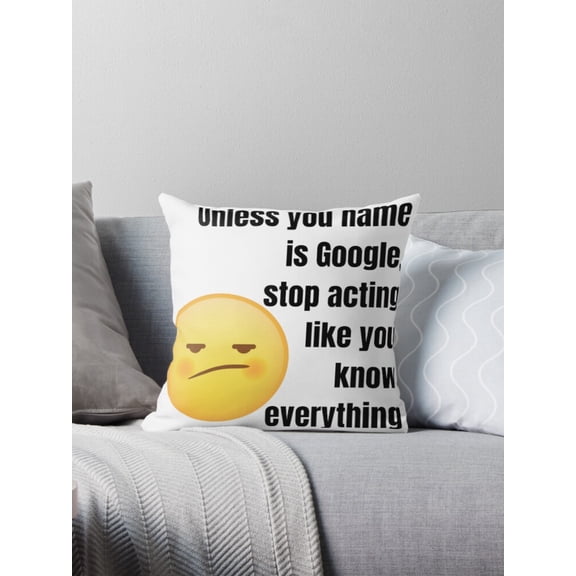 Ryan; Hilarious Funny Joke Throw Pillow Cover 45x45cm – Witty & Lighthearted Cushion for Gift & Decor