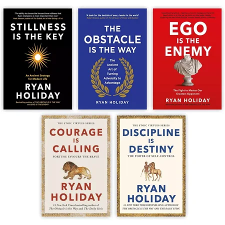 Ryan Holiday 5 Books Collection Set: Stillness Is The Key, Ego is the Enemy
