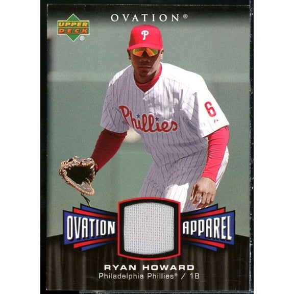 Ryan Howard Jsy Card 2006 Upper Deck Ovation Apparel #RH